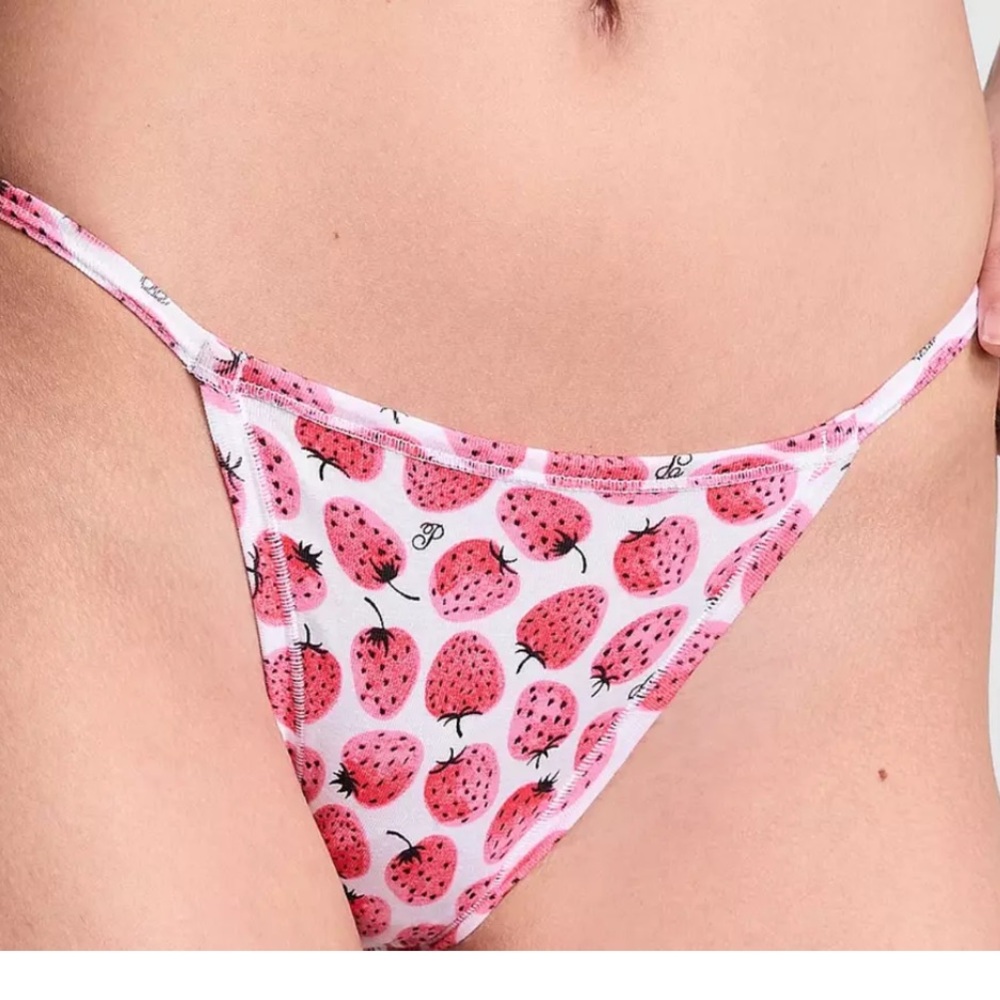 Victoria's Secret PINK Sexy String Bikini Strawberries Classic XSSMLXLXXL NWT